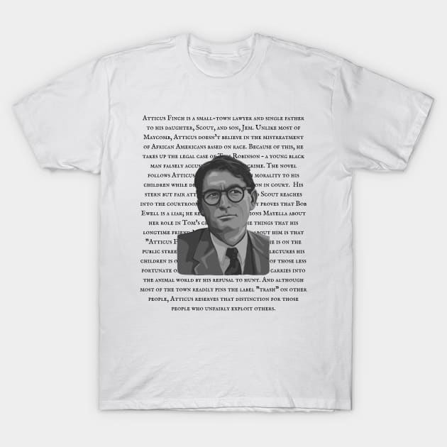 Who Is Atticus? T-Shirt by Slightly Unhinged